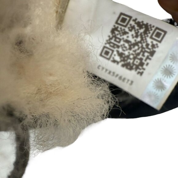 UGG Boots Size 6 Black Suede Leather Chickaree Mocassins Shearling Laceup Bootie - Picture 13 of 14